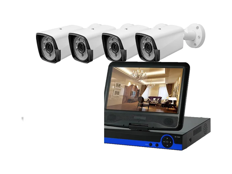 AHD kit — AHD kit with screen — 4 cameras, monitor built into the DVR