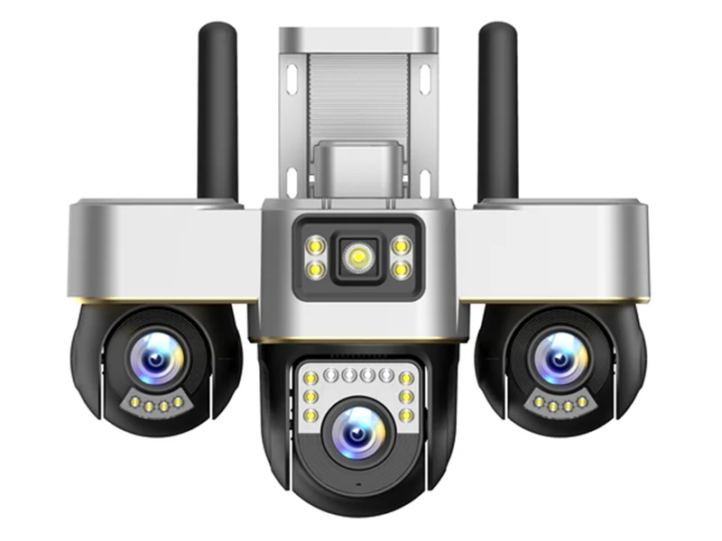 V380 gun-ball — Triple-lens gun-ball — 3 x 2 MP, 4G or WiFi